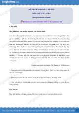 Đề kiểm tra giữa kì 1 Văn 8 - Đề số 1 có lời giải chi tiết